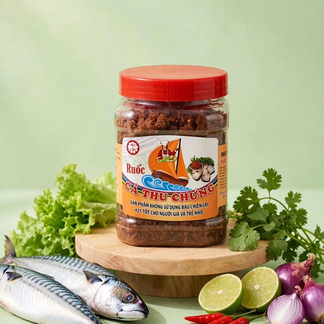 Ruốc Cá Thu Chưng 500gr